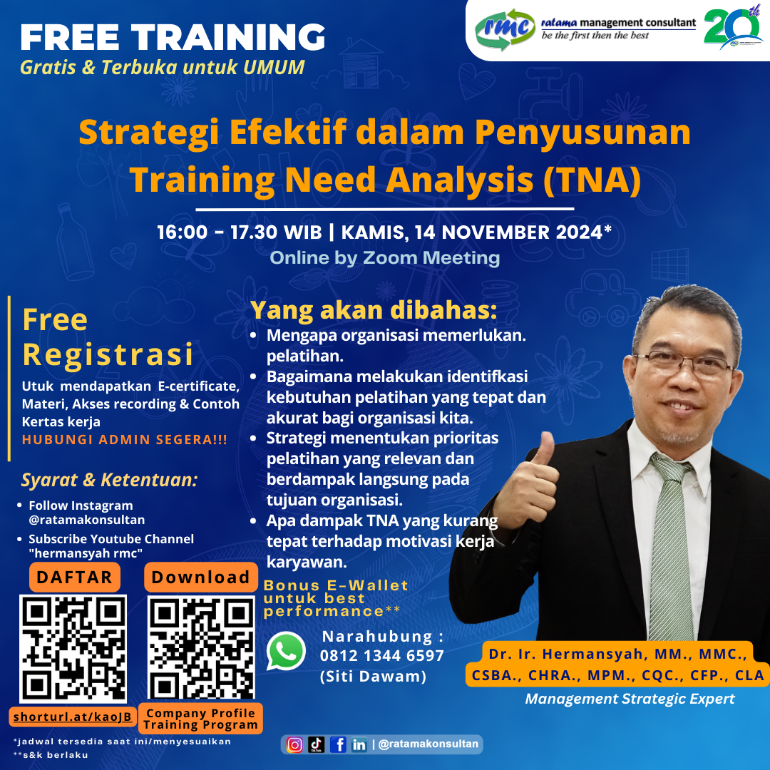 Training Need Analysis Tna Pt Ratama Mitra Kualitas