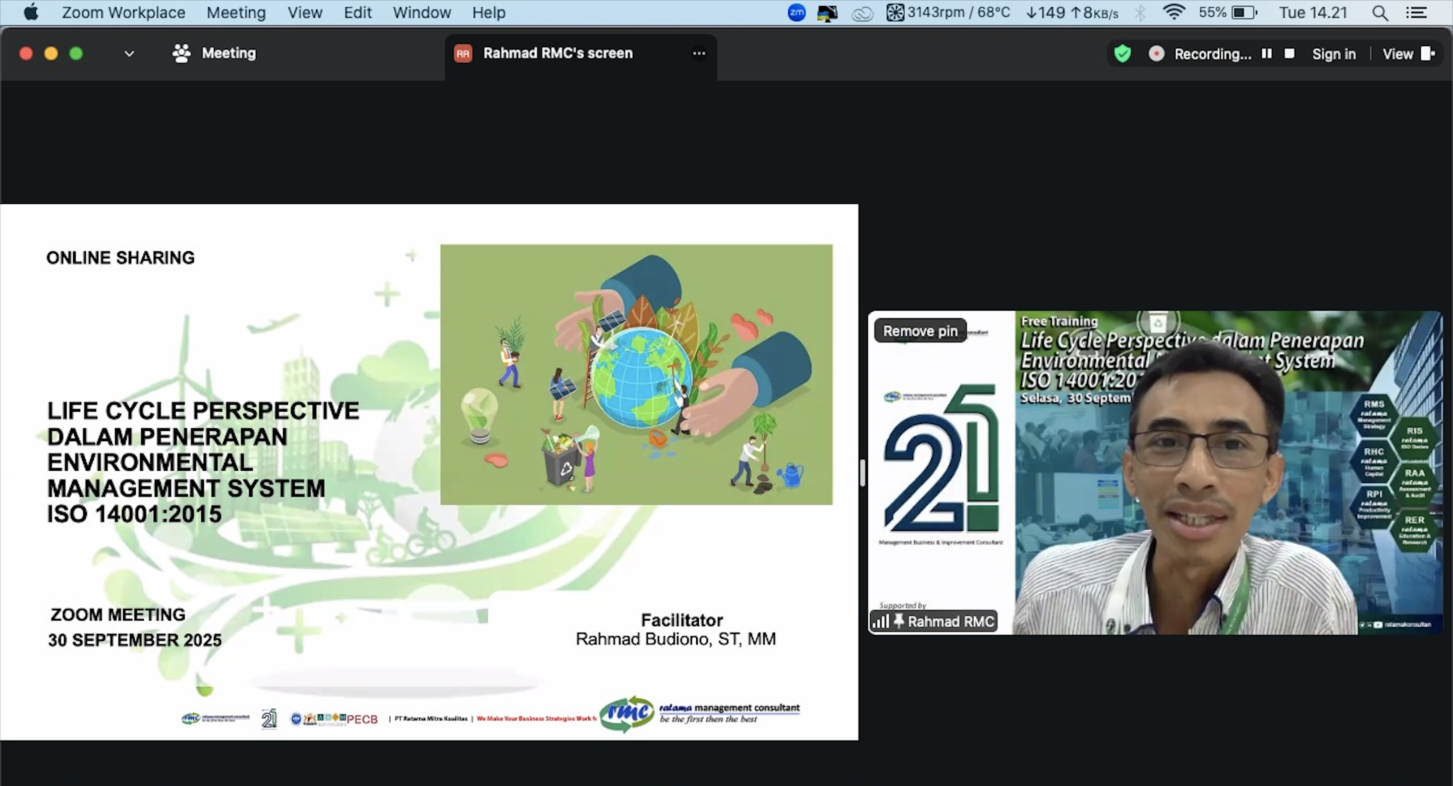 Free Training Life Cycle Perspective Dalam Penerapan Environmental Management System ISO 14001:2015