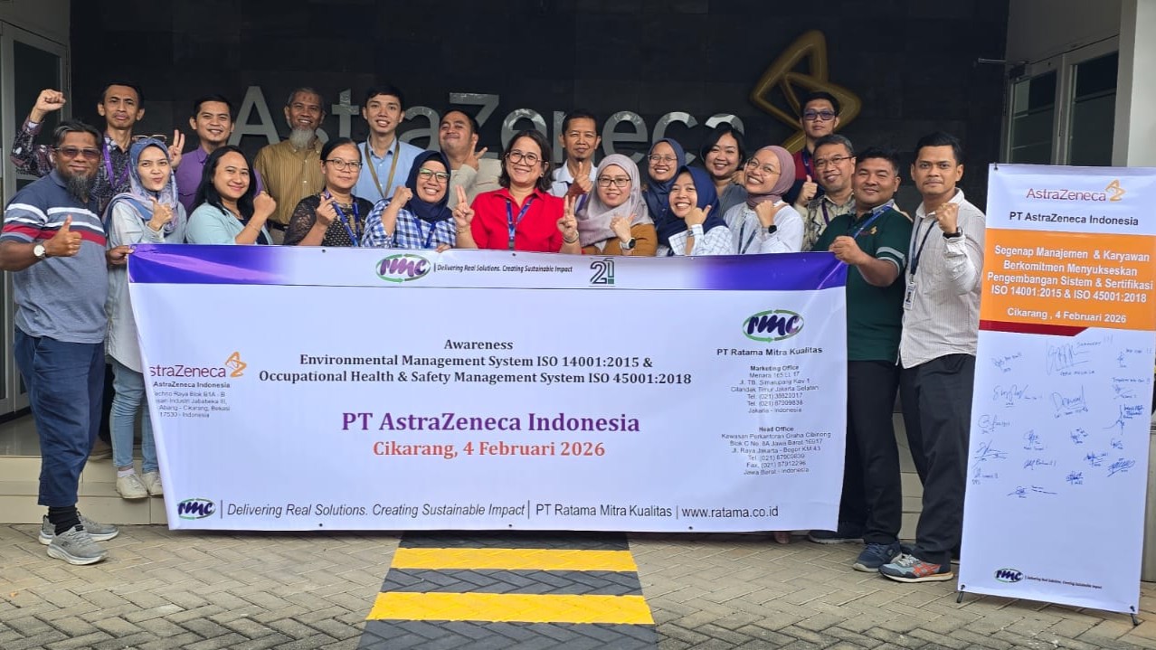 Kick Off Project & Training Awareness ISO 14001:2015 & ISO 45001:2018 di PT AstraZeneca Indonesia