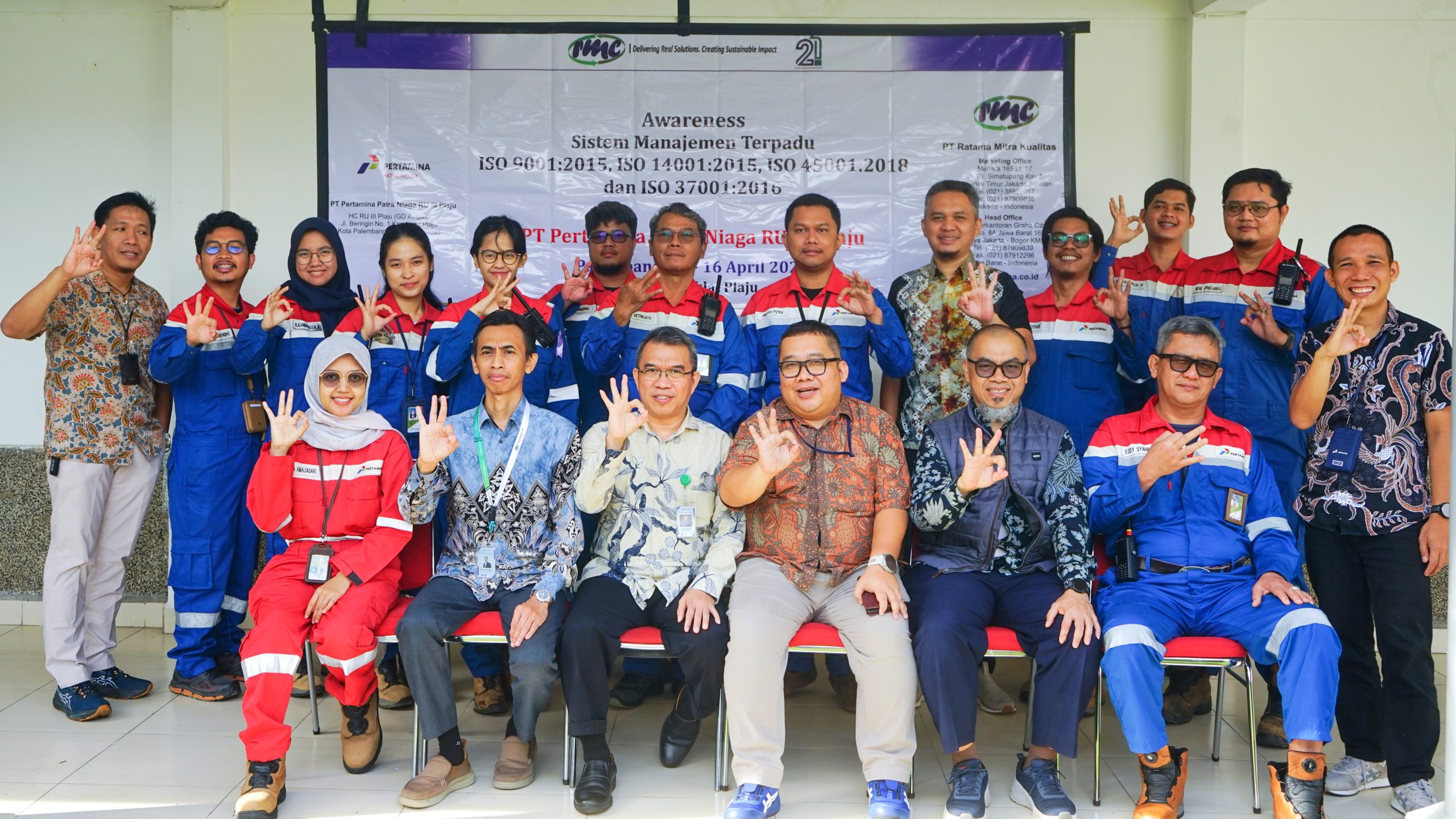 Training Awareness Sistem Manajemen Terpadu di PT Pertamina Patra Niaga RU III Plaju