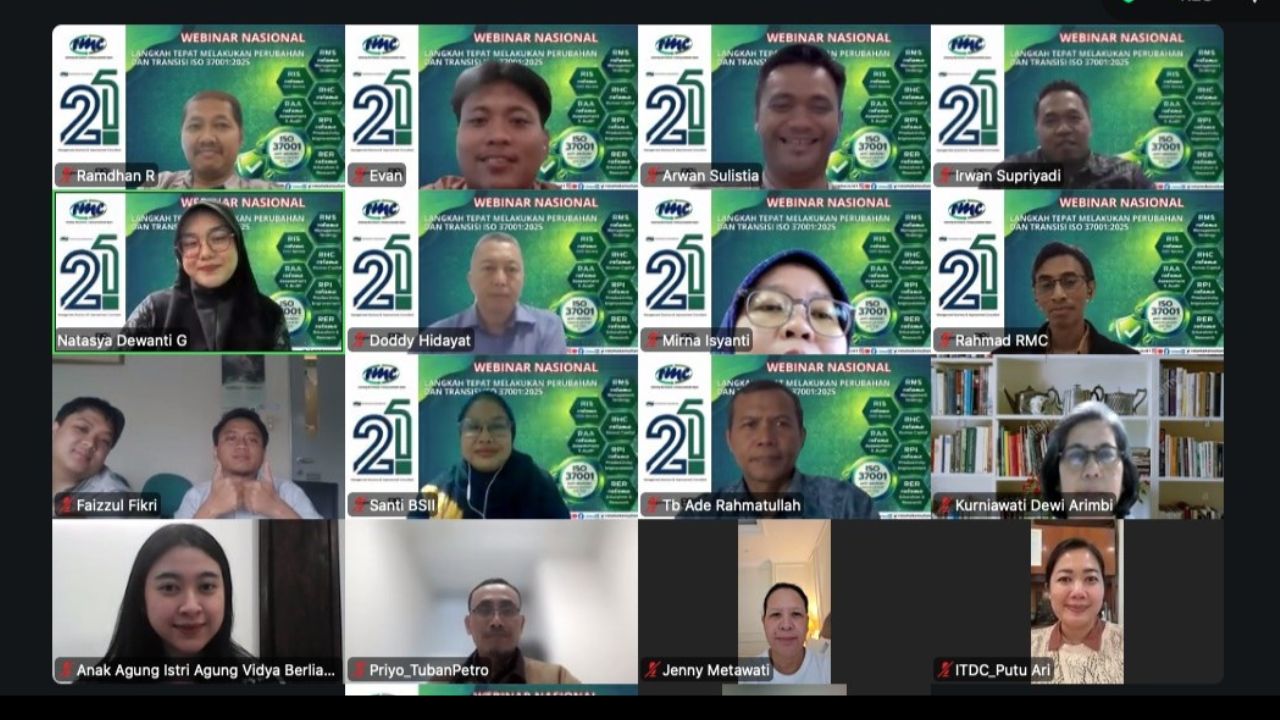 Webinar Nasional ISO 37001:2025 – Langkah Tepat Melakukan Perubahan dan Transisi Standar Anti Penyuapan