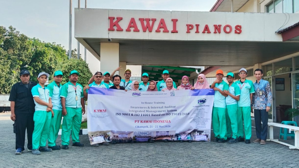 Training Awareness & Internal Auditor ISO 9001 & ISO 14001 di PT Kawai Indonesia Plant 2 sebagai Penguatan Implementasi Sistem Manajemen Terintegrasi