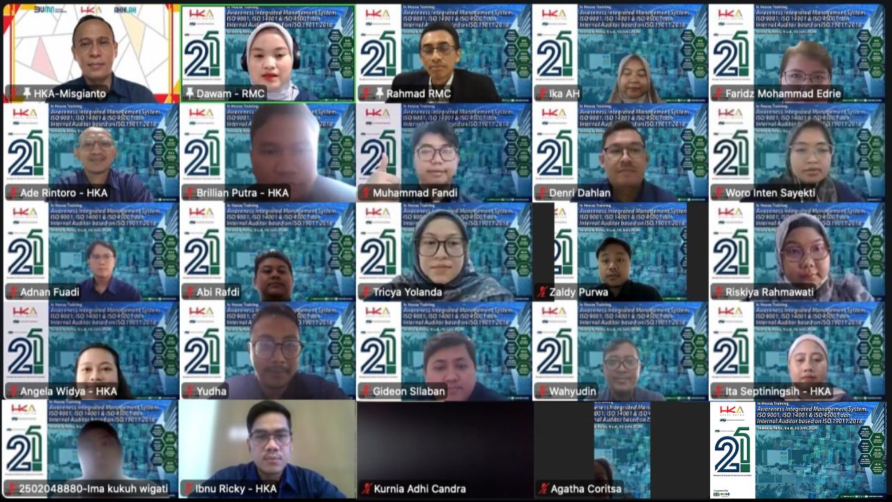 Training Awareness dan Internal Auditor Integrated Management System (IMS) ISO 9001:2015, ISO 14001:2015 & ISO 45001:2018 Based on ISO 19011:2018 serta Key Changes ISO 14001:2026 di PT Hakaaston