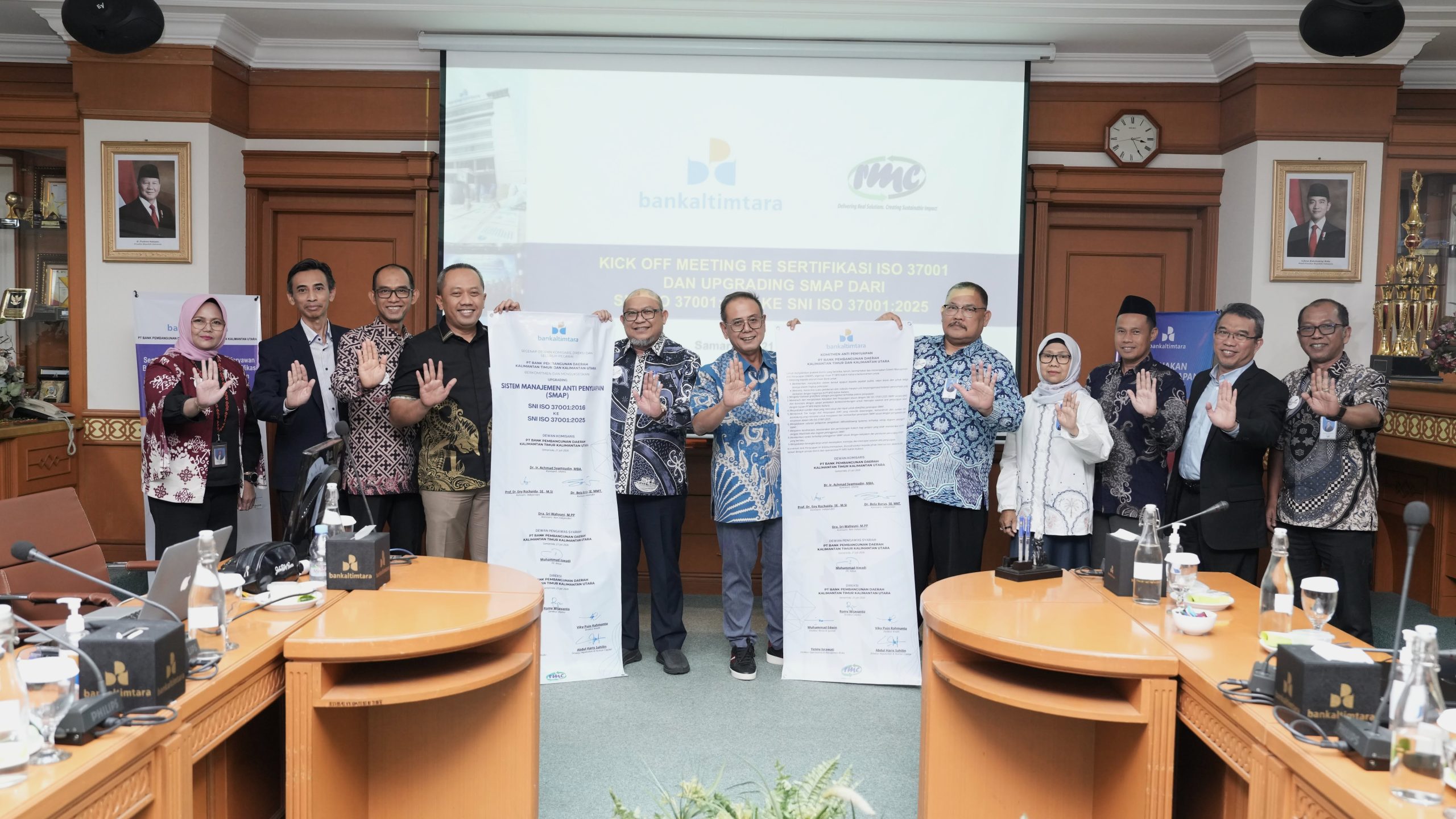 Kick Off, Training & Workshop SMAP SNI ISO 37001:2025 di Bank Kaltim Kaltara