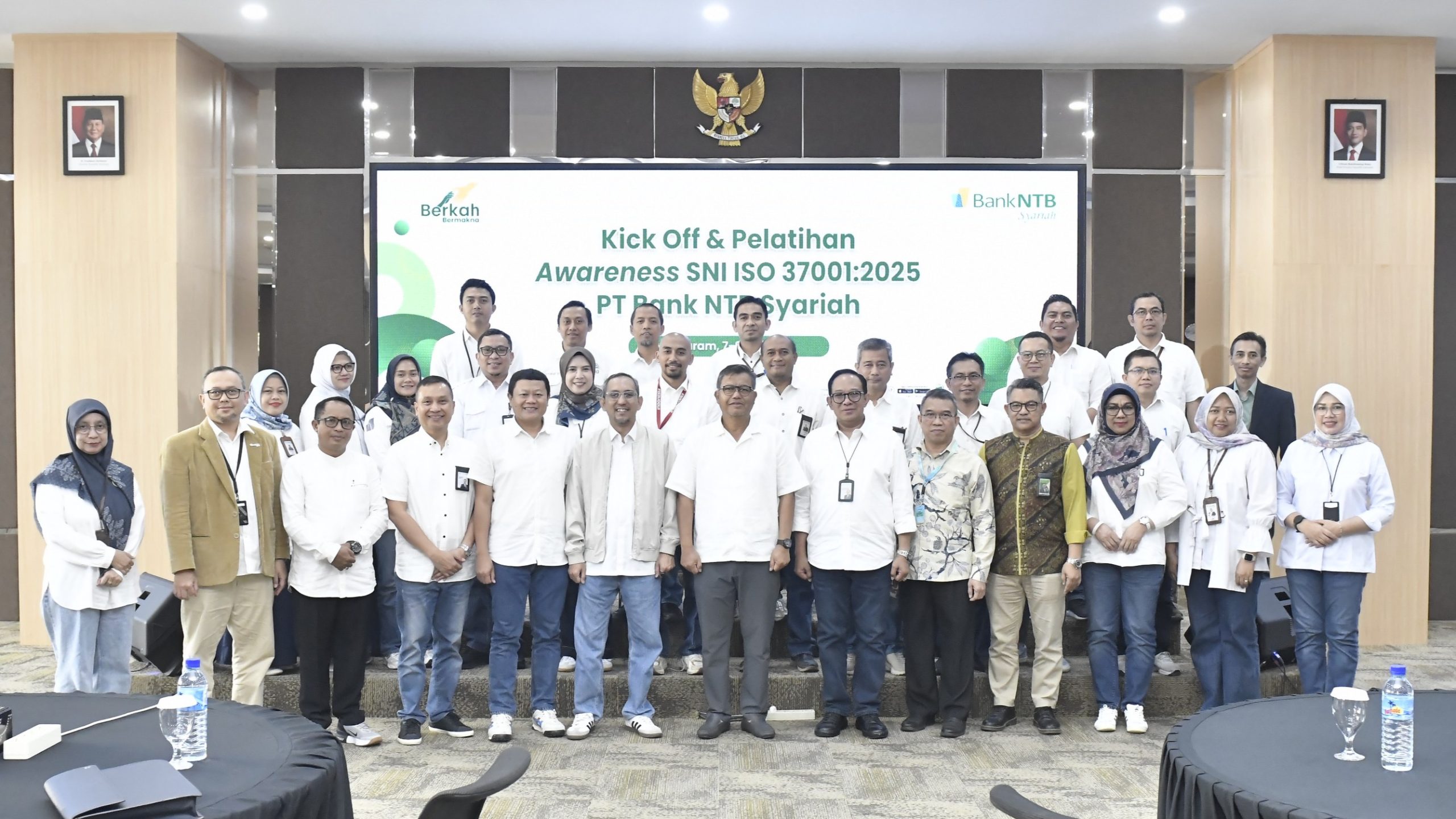 Kick Off & Awareness SMAP SNI ISO 37001:2025 di PT Bank NTB Syariah