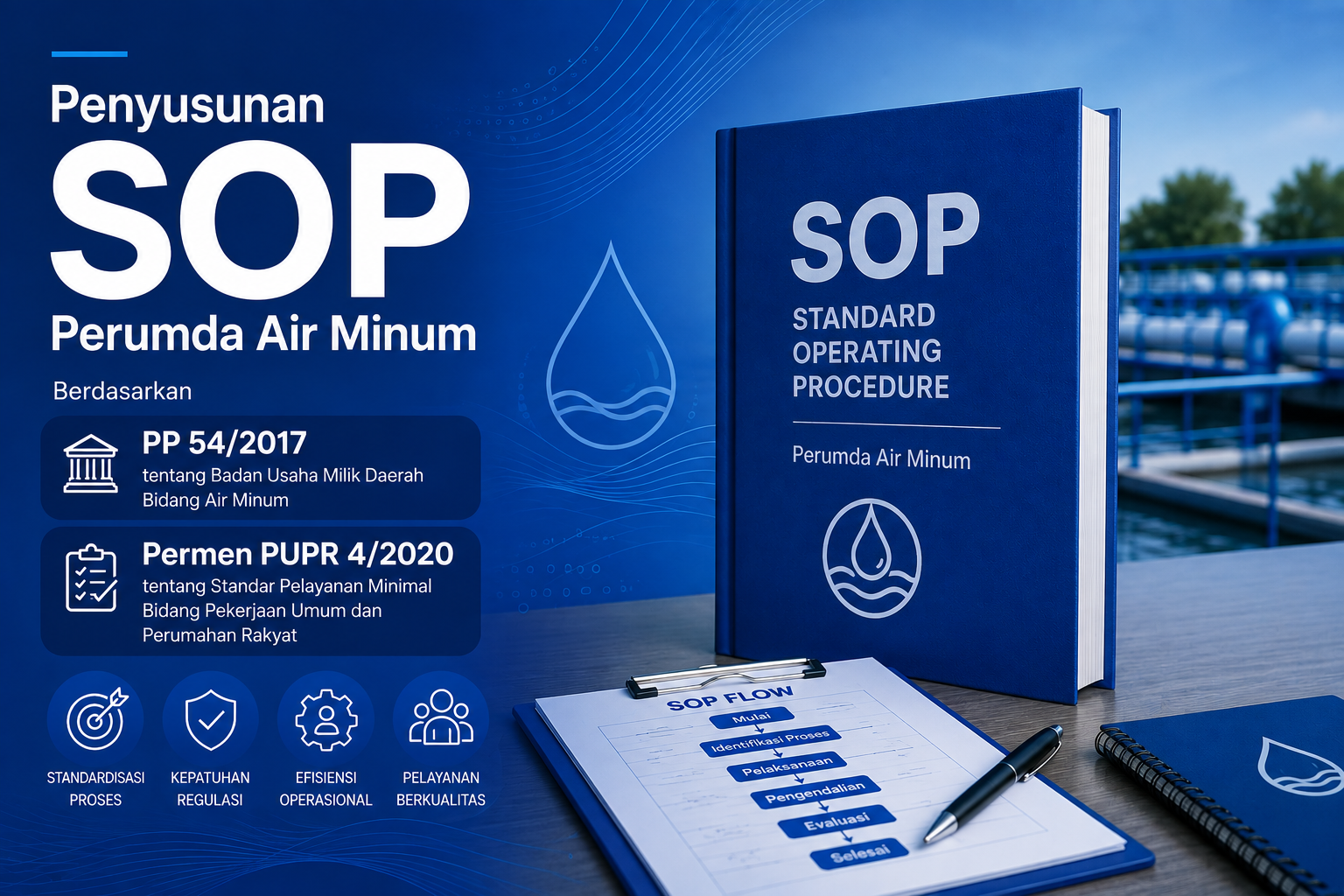 Penyusunan SOP Perumda Air Minum Berdasarkan PP 54/2017 dan Permen PUPR 4/2020