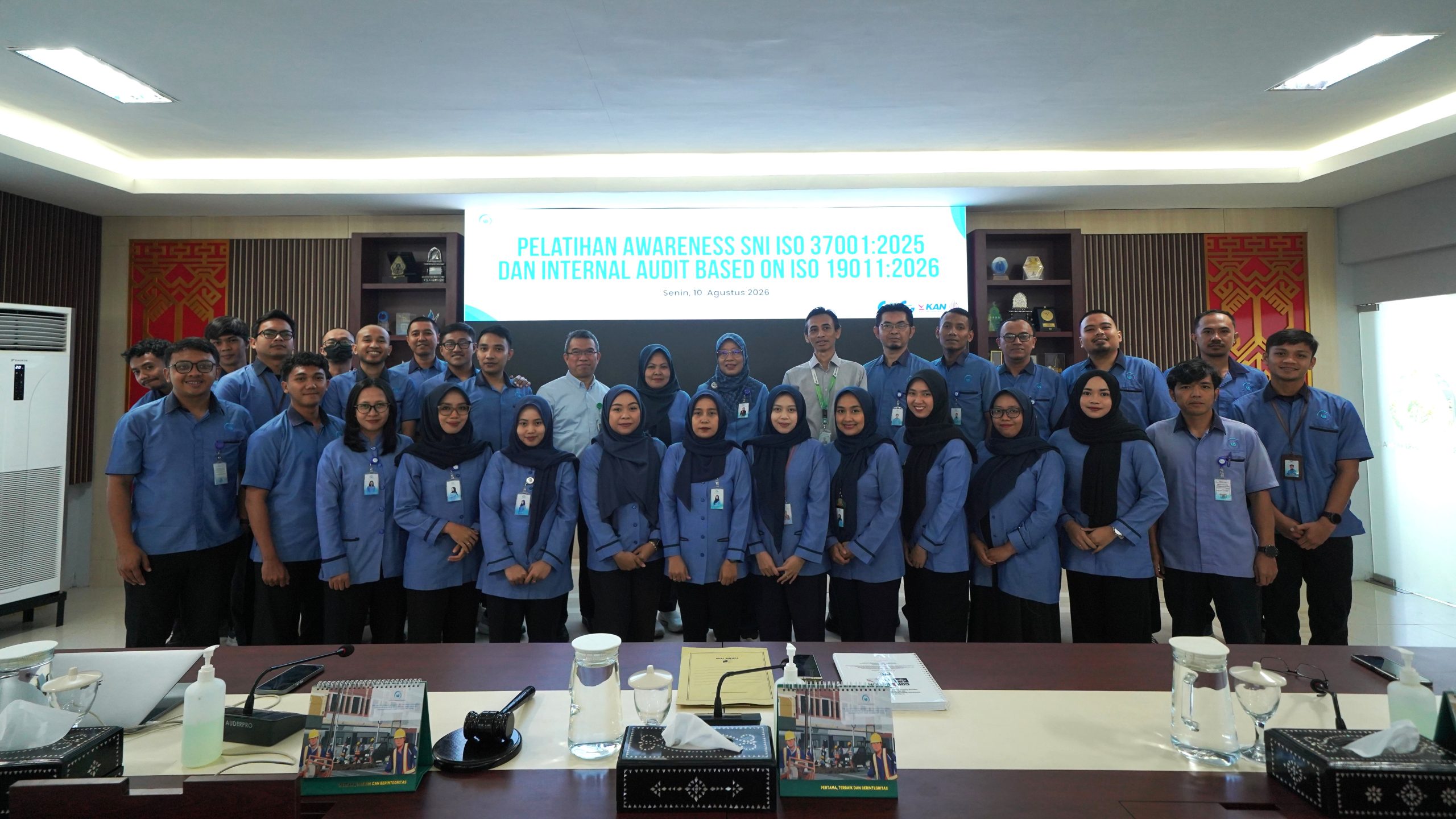 In House Training Awareness SMAP SNI ISO 37001:2025 dan Internal Auditor Based on ISO 19011:2026 di PT Air Minum Giri Menang (Perseroda)
