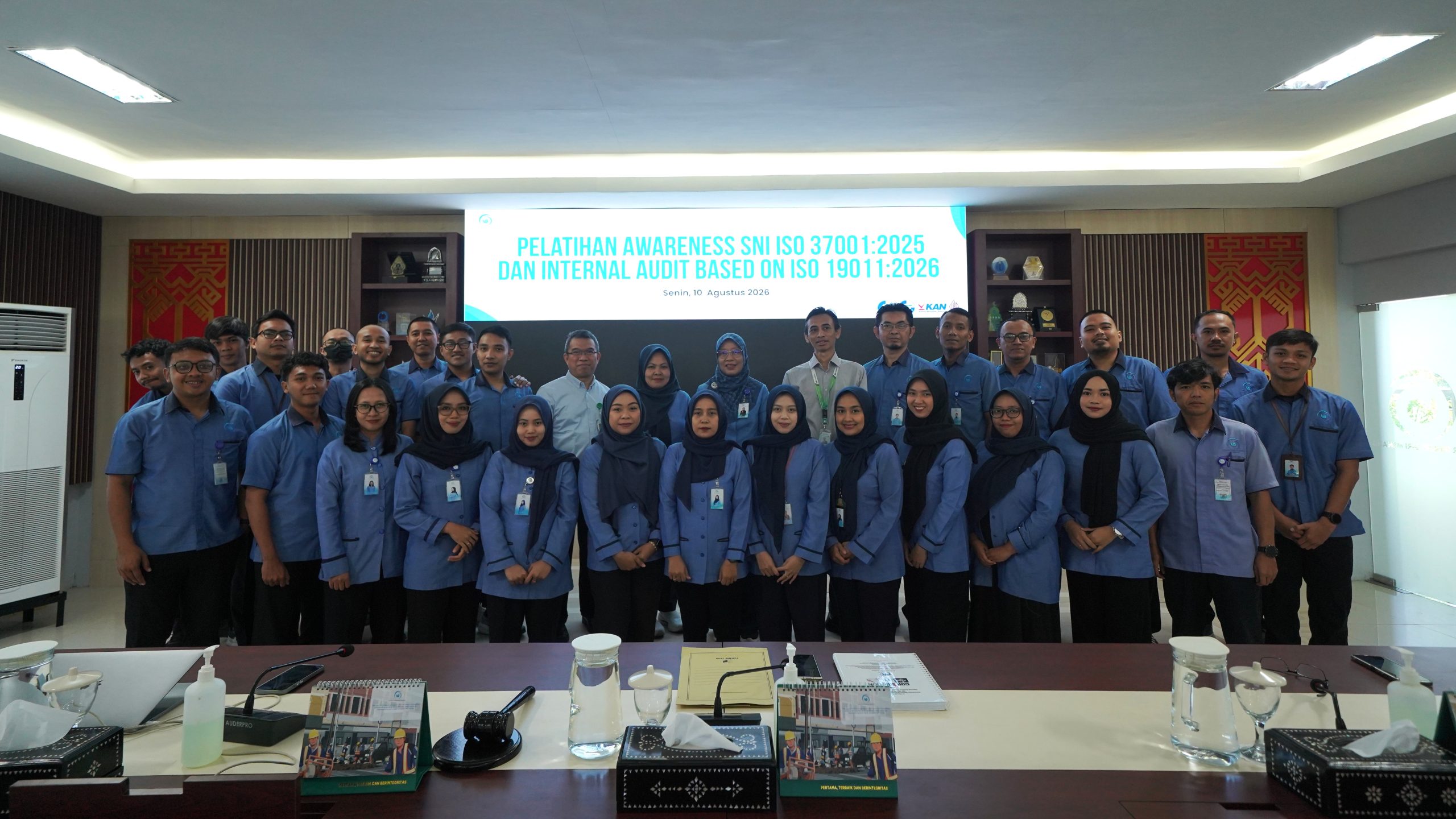 In House Training Awareness SMAP SNI ISO 37001:2025 dan Internal Auditor Based on ISO 19011:2026 di PT Air Minum Giri Menang (Perseroda)
