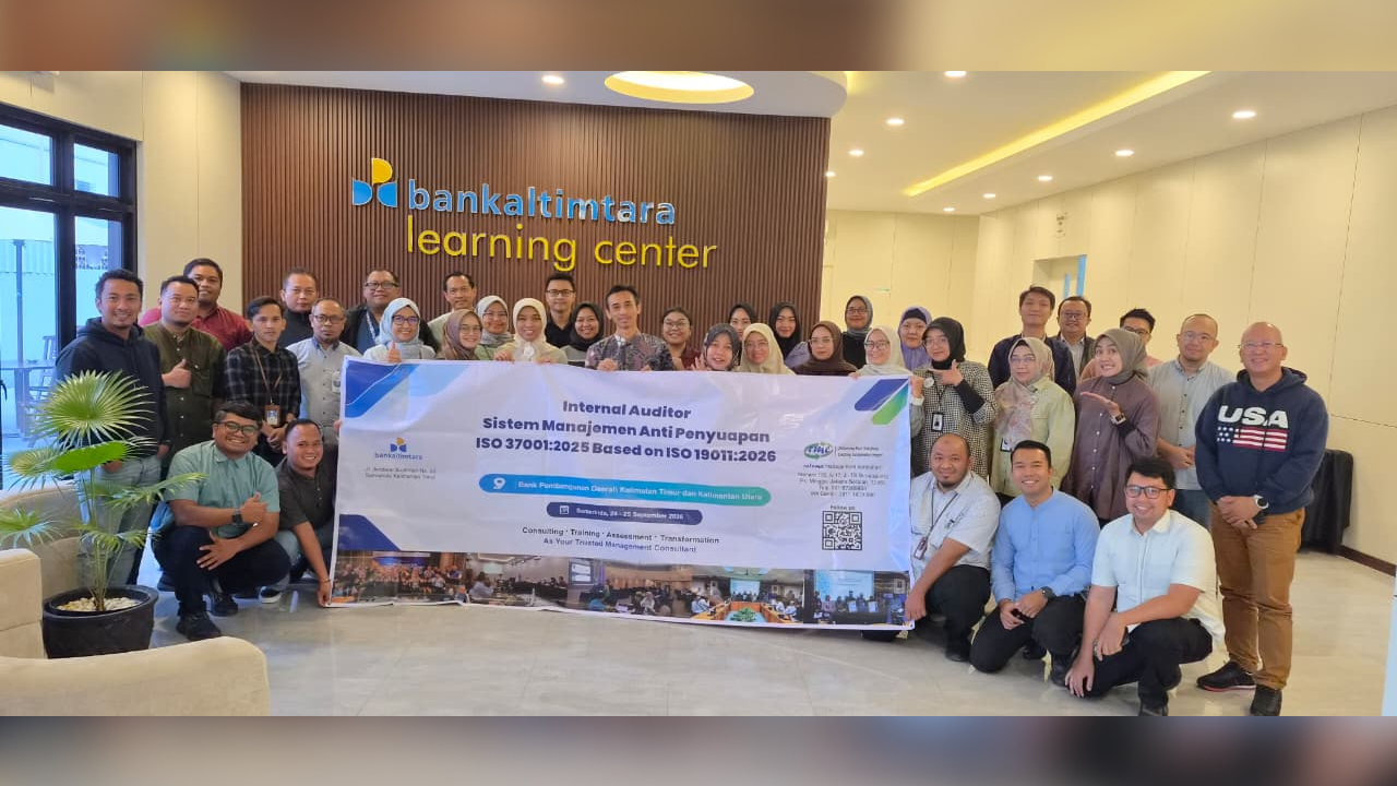 Internal Auditor ISO 37001 PT BPD Kaltim Kaltara